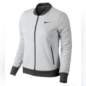 Nike Windblock Bomber Zip Front Wool Blend Jacket-0290